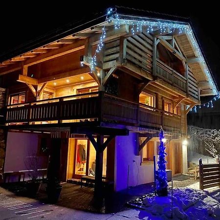 Androsace Appartement Dans Chalet Bois Avec Jacuzzi Privatif Terrasse Et Vue Montagne Les Villards-sur-Thones Экстерьер фото