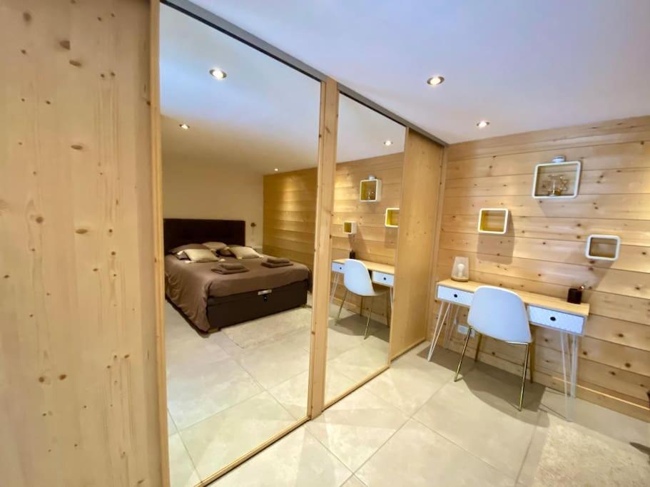 Androsace Appartement Dans Chalet Bois Avec Jacuzzi Privatif Terrasse Et Vue Montagne Les Villards-sur-Thones Экстерьер фото
