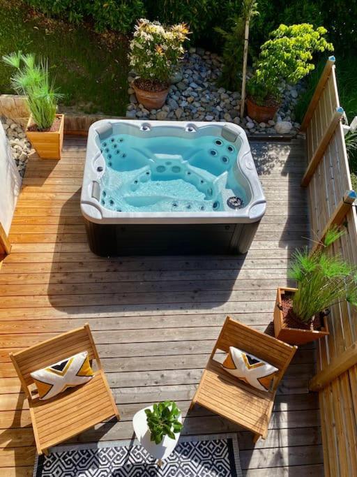 Androsace Appartement Dans Chalet Bois Avec Jacuzzi Privatif Terrasse Et Vue Montagne Les Villards-sur-Thones Экстерьер фото